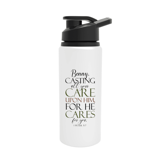 Casting All Your Cares Upon Him - 1 Peter 5:7 - Personalized