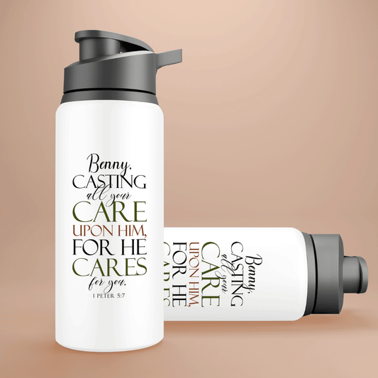 Casting All Your Cares Upon Him - 1 Peter 5:7 - Personalized