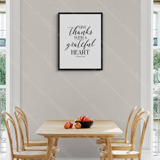 Give Thanks With A Grateful Heart - Christian Quote