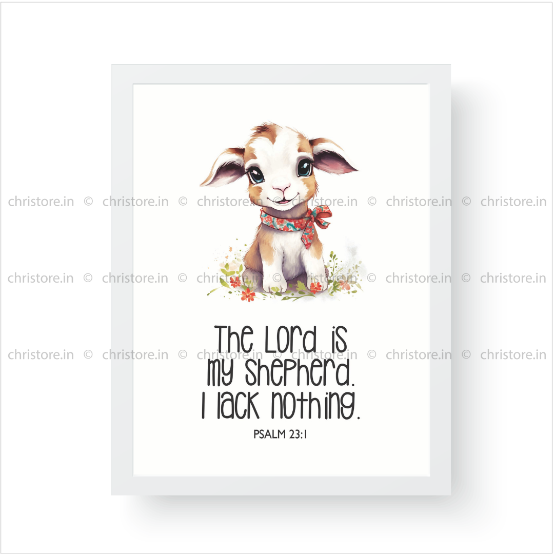 The Lord Is My Shepherd - Psalm 23:1 | Kids' Christian Wall Art in ...