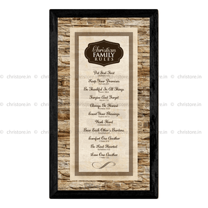 Christian Family Rules - Christian Quote