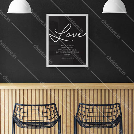 Faith Hope Love Black Series: Love - 1 Corinthians 13:13
