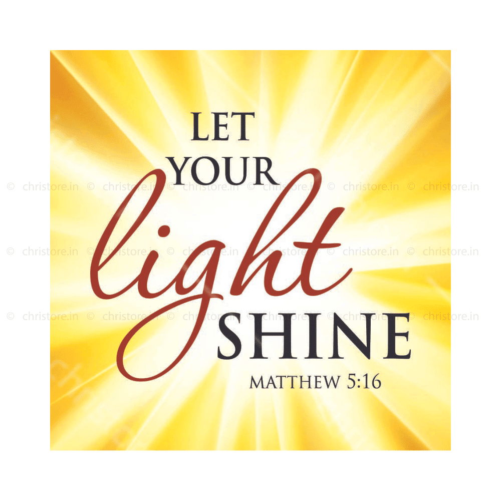 Illuminating Influence: Matthew 5:16 'Let Your Light Shine' Acrylic ...