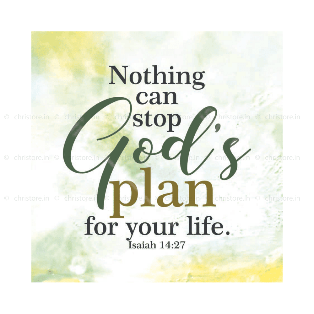 Unstopable Plan Unstoppable Plan: Isaiah 14:27 'Nothing Can Stop God's Plan' Acrylic ...
