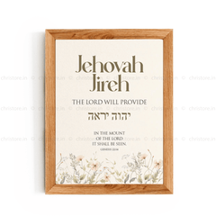 Jehovah Jireh, The Lord Will Provide