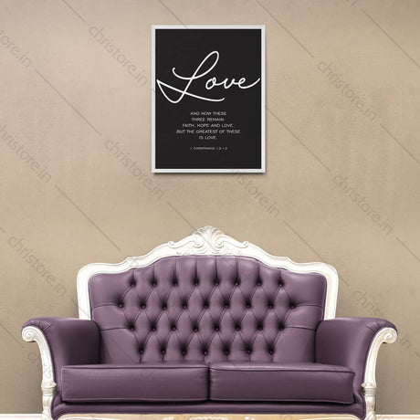 Faith Hope Love Black Series: Love - 1 Corinthians 13:13