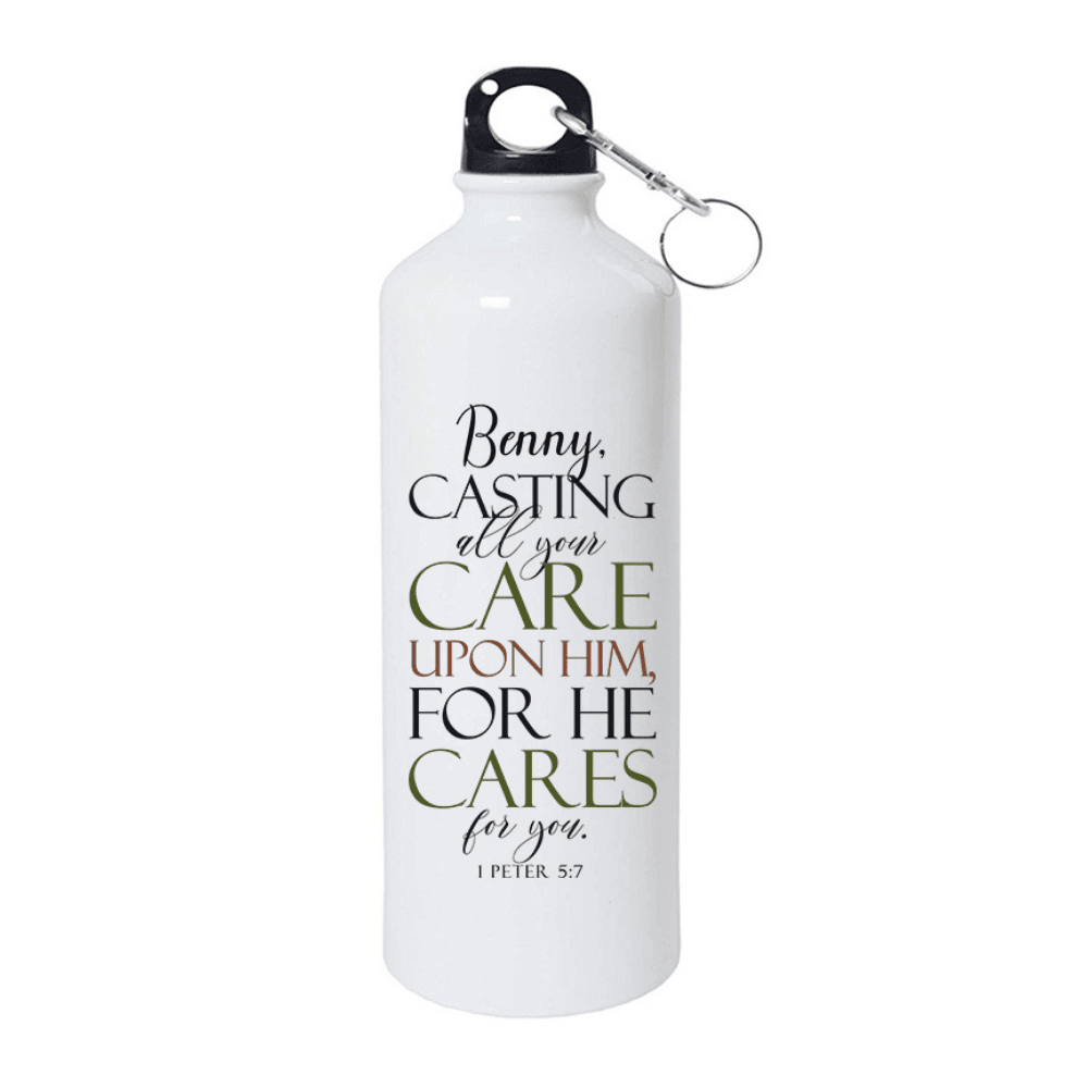 Casting All Your Cares Upon Him - 1 Peter 5:7 - Personalized
