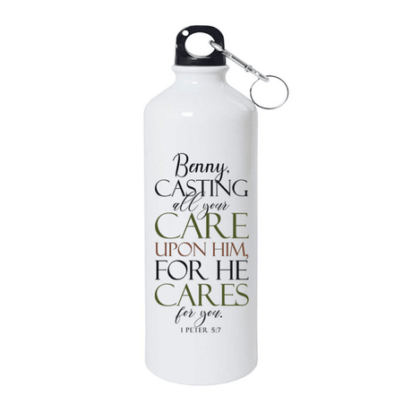 Casting All Your Cares Upon Him - 1 Peter 5:7 - Personalized