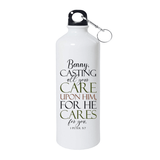 Casting All Your Cares Upon Him - 1 Peter 5:7 - Personalized