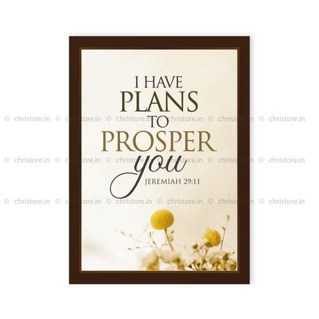 I Have Plans to Prosper You - Jeremiah 29:11