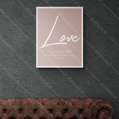 Faith Hope Love Color Series: Love - 1 Corinthians 13:13