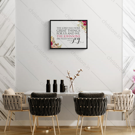 The Lord Has Done Great Things - Psalm 126:3 - Personalized