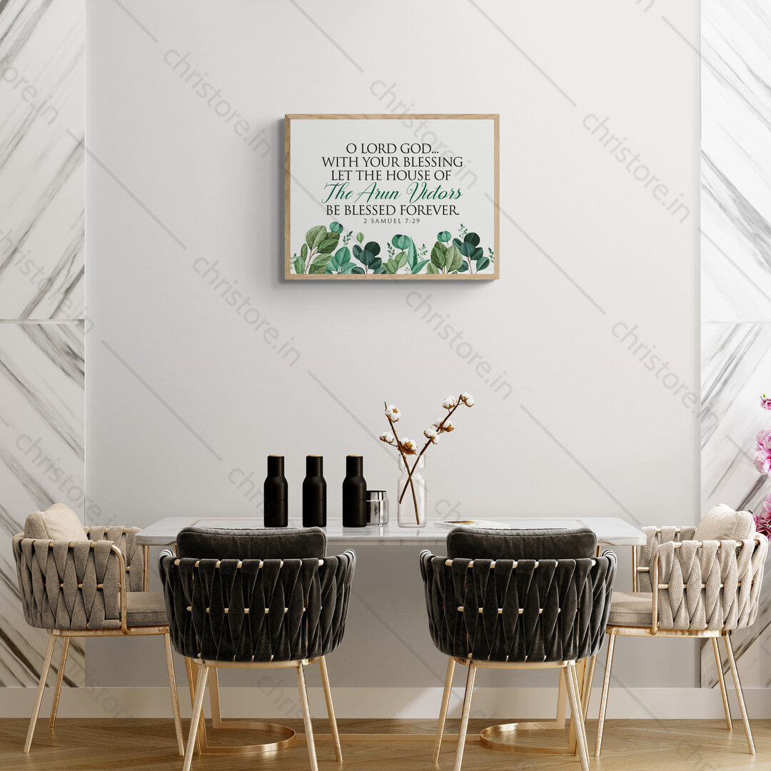 O Lord God With Your Blessing - 2 Samuel 7:29 - Personalized