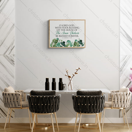 O Lord God With Your Blessing - 2 Samuel 7:29 - Personalized