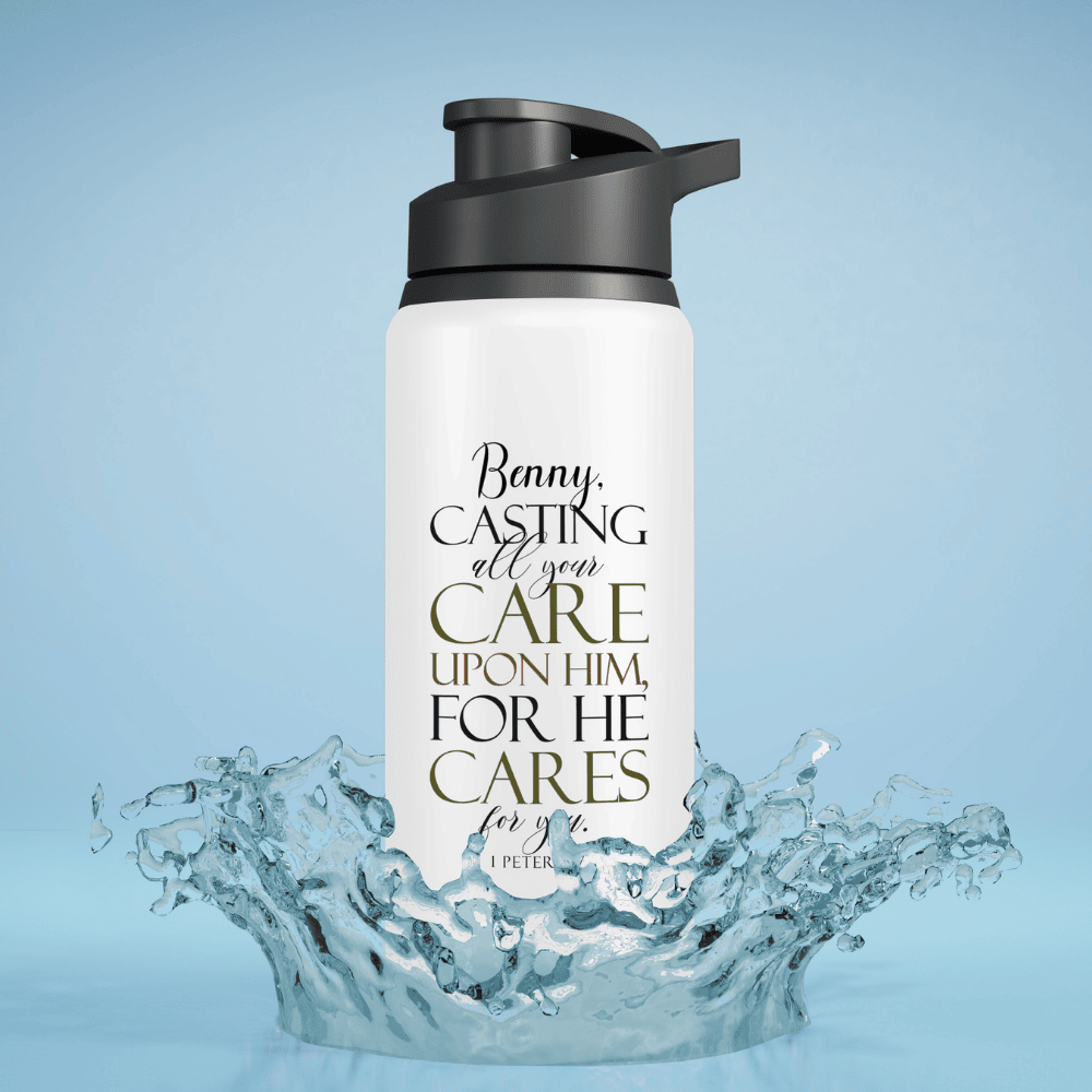 Casting All Your Cares Upon Him - 1 Peter 5:7 - Personalized