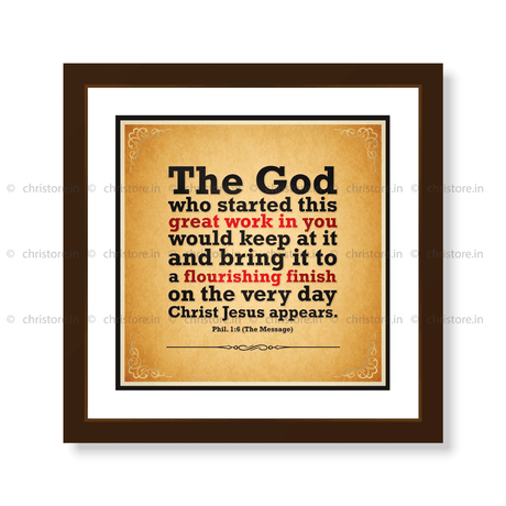 The God Who Started - Philippians 1:6