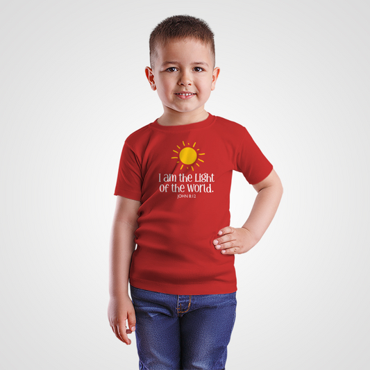 "I Am The Light of the World" Kids' T-Shirt - John 8:12