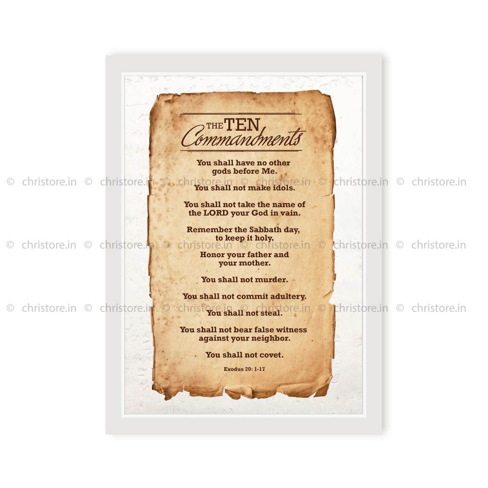 Ten Commandments - Exodus 20:1-17