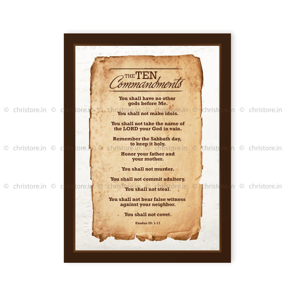 Ten Commandments - Exodus 20:1-17