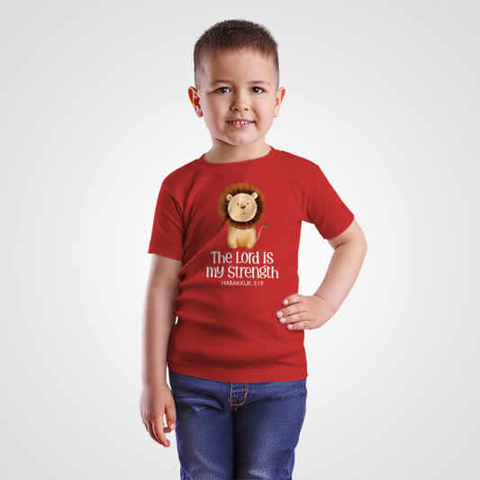 "The Lord is My Strength " Kids' T-Shirt - Habakkuk 3:19