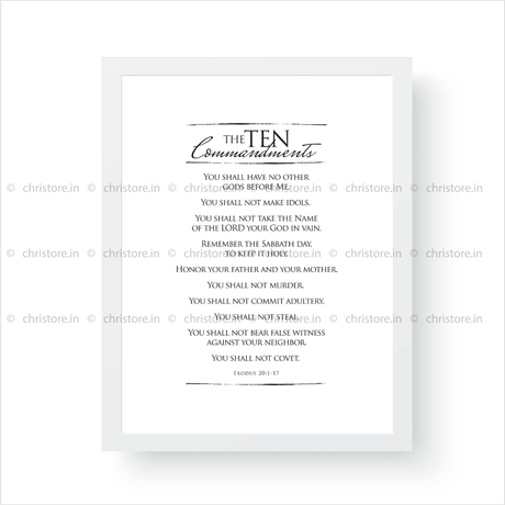 The Ten Commandments - Exodus 20:3-17