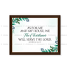 As For Me And My House - Joshua 24:15 - Personalized