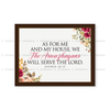 As For Me And My House - Joshua 24:15 - Personalized
