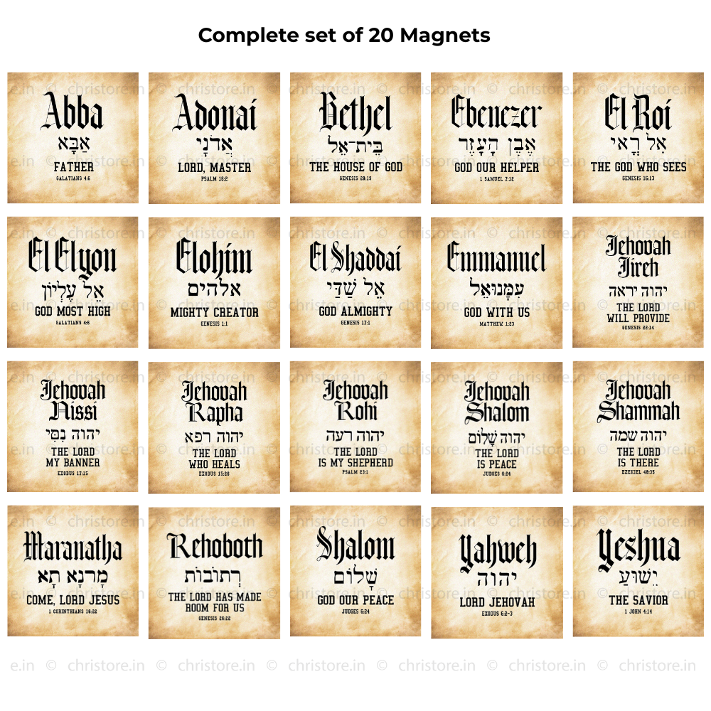 Names of God Fridge Magnets Combo Pack