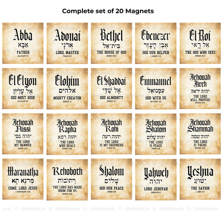 Names of God Fridge Magnets Combo Pack