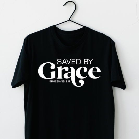"Saved by Grace" T-Shirt - Ephesians 2:8