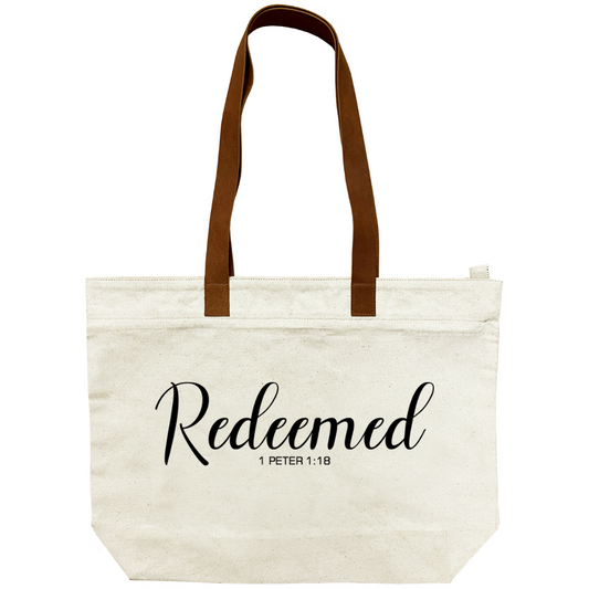 Redeemed - 1 Peter 1:18 - Canvas Bag