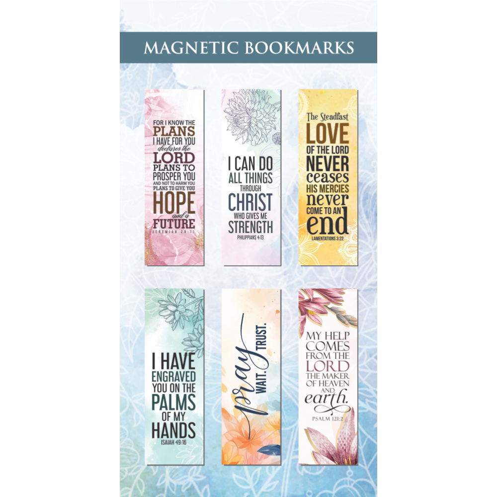 English - Magnetic Bookmarks Set (Set of 6)