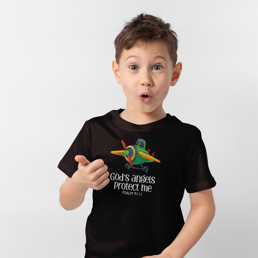 "Gods Angel's Protect Me" Kids' T-Shirt - Psalm 91:11