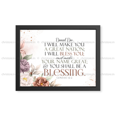 I Will Bless You And You Will Be A Blessing - Genesis 12:2 - Personalized