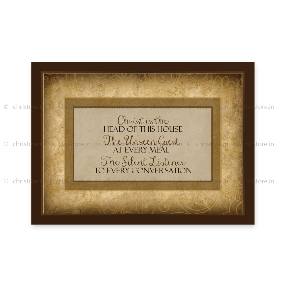 Christ Is The Head Of This House Christian Quote – Christore