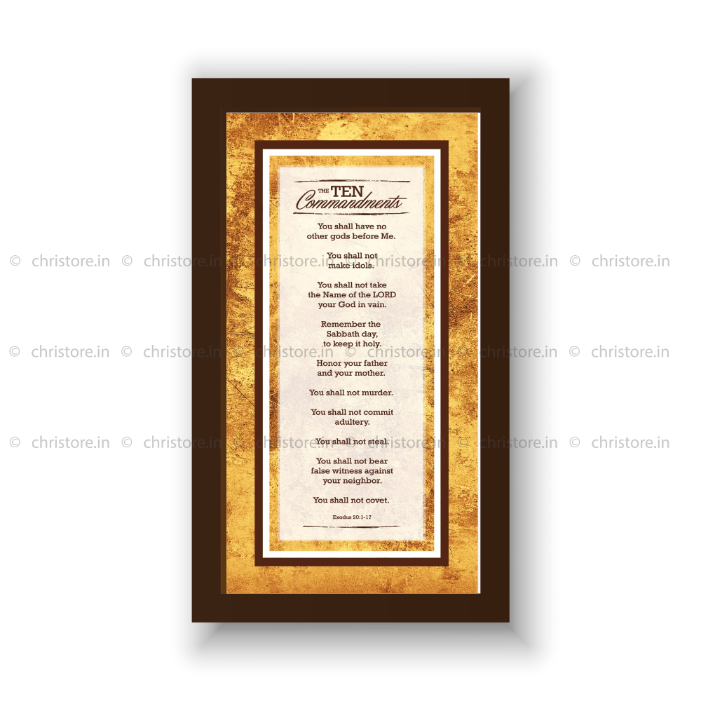 Ten Commandments - Exodus 20:1-17