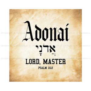 Adonai: Lord, Master