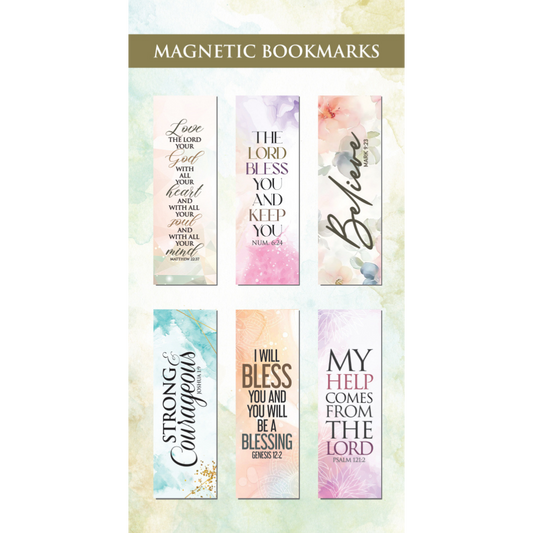 English - Magnetic Bookmarks Set (Set of 6)