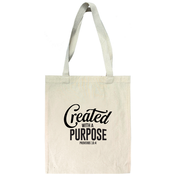 Created With A Purpose - Proverbs 16:4 - Tote Bag