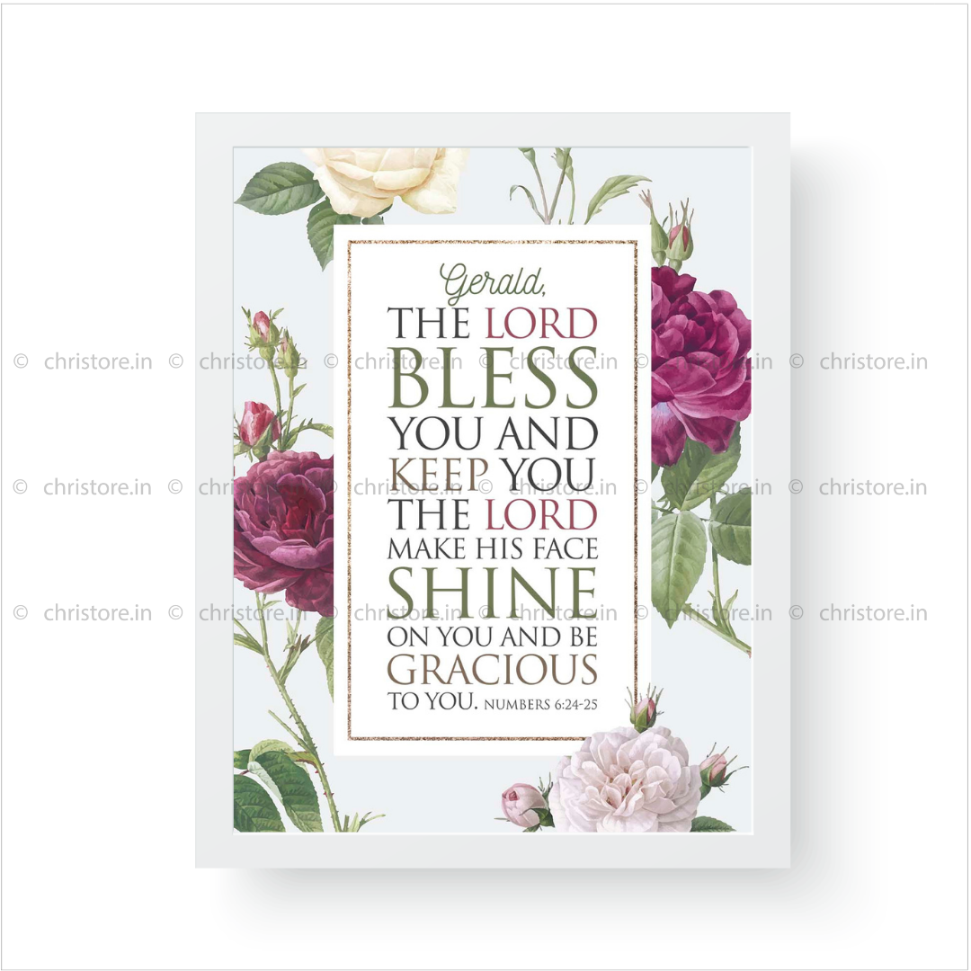 The Lord Bless Thee And Keep Thee - Numbers 6:24 - Personalized
