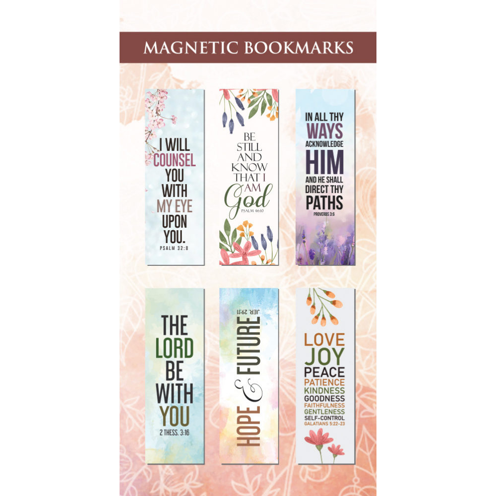 English - Magnetic Bookmarks Set (Set of 6)