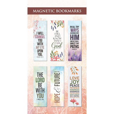 English - Magnetic Bookmarks Set (Set of 6)