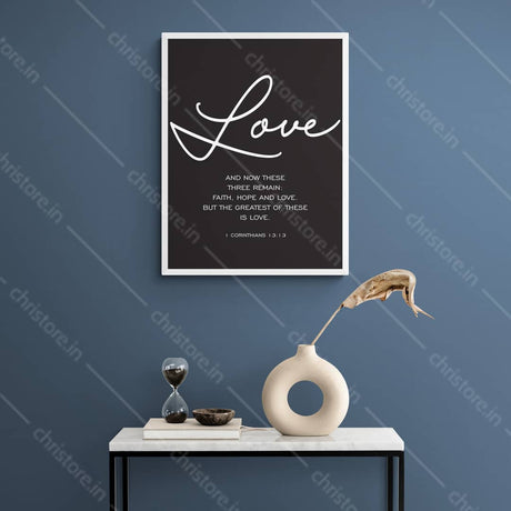 Faith Hope Love Black Series: Love - 1 Corinthians 13:13