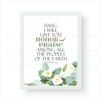 I Will Give You Honor And Praise Among All The Peoples Of The Earth - Zephaniah 3:20 - Personalized
