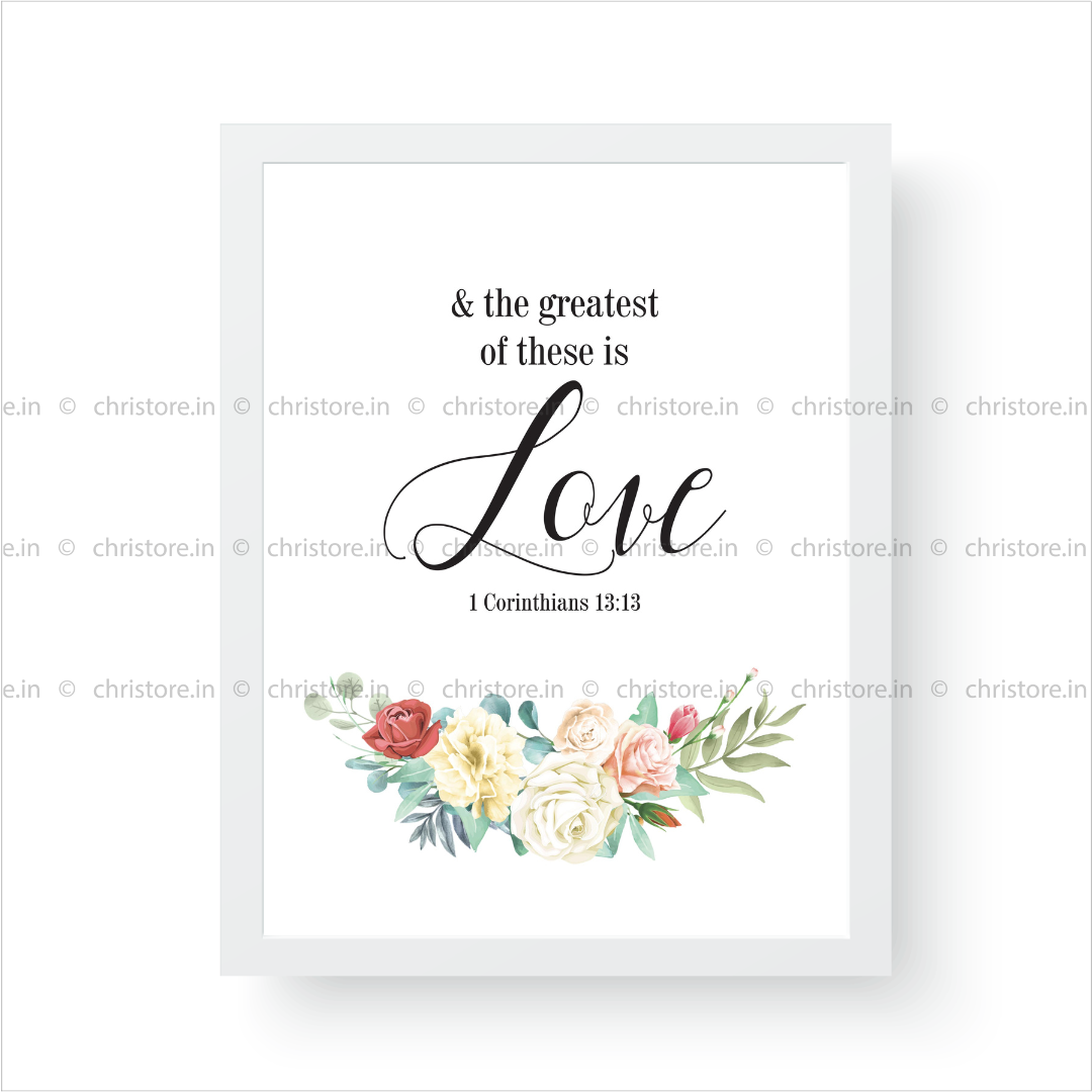 Faith Hope Love Floral Combo Series - 1 Corinthians 13:13