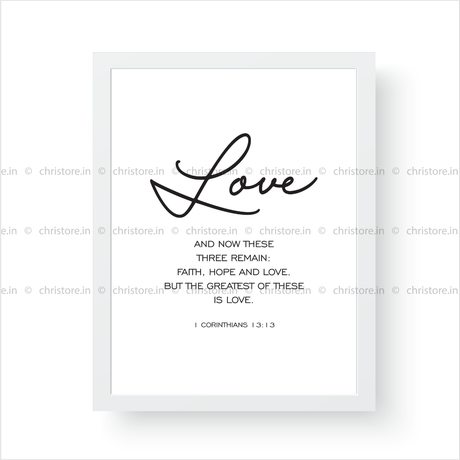 Faith Hope Love Plain Combo Series - 1 Corinthians 13:13