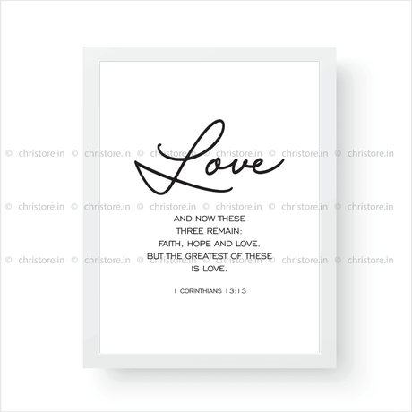 Faith Hope Love Plain Series: Love - 1 Corinthians 13:13