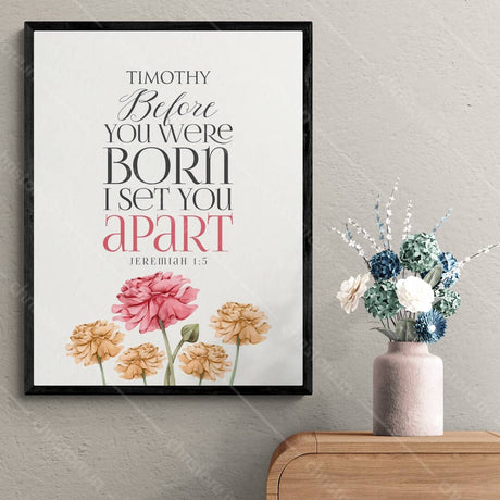 Before You Were Born - Jeremiah 1:5 - Personalized