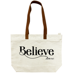 Believe - John 14:1 - Canvas Bag