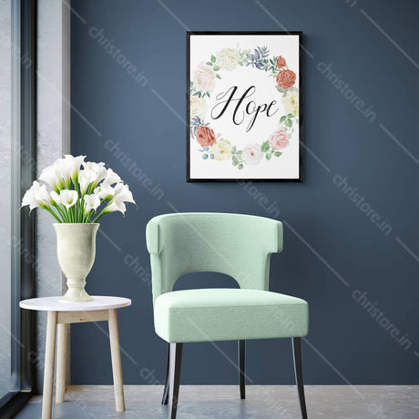Faith Hope Love Floral Series: Hope - 1 Corinthians 13:13